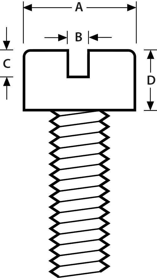 Plastic Cheese Head Bolt