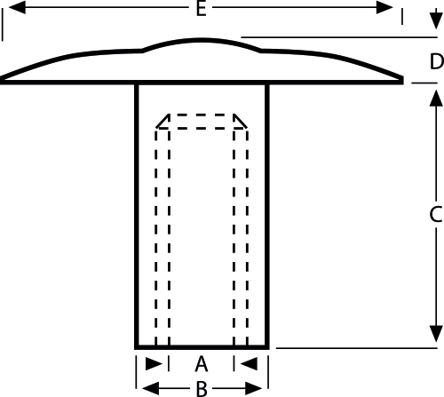 Plastic T Nut Contour Head