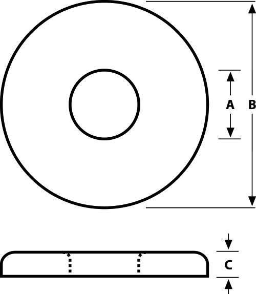 Bluemay Buffalo Load-spreading Washer